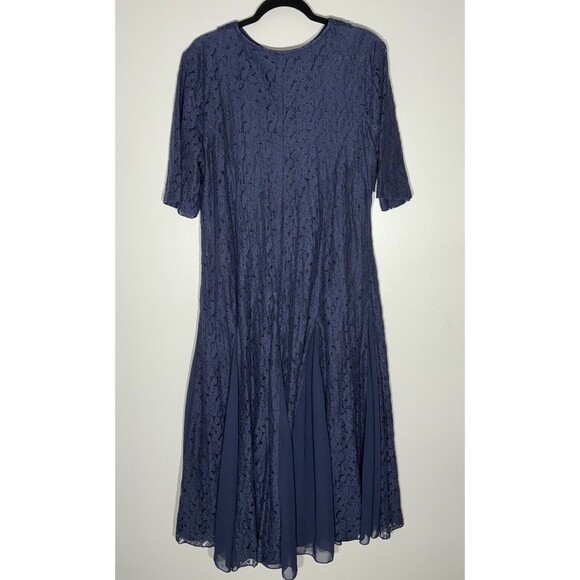 Koret Cottagecore Lace Midi Dress 18 Crochet Romantic Boho Modest 90s Vintage - Picture 5 of 13